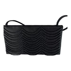 Victoria’s Secret Beaded Satin Evening Bag Black